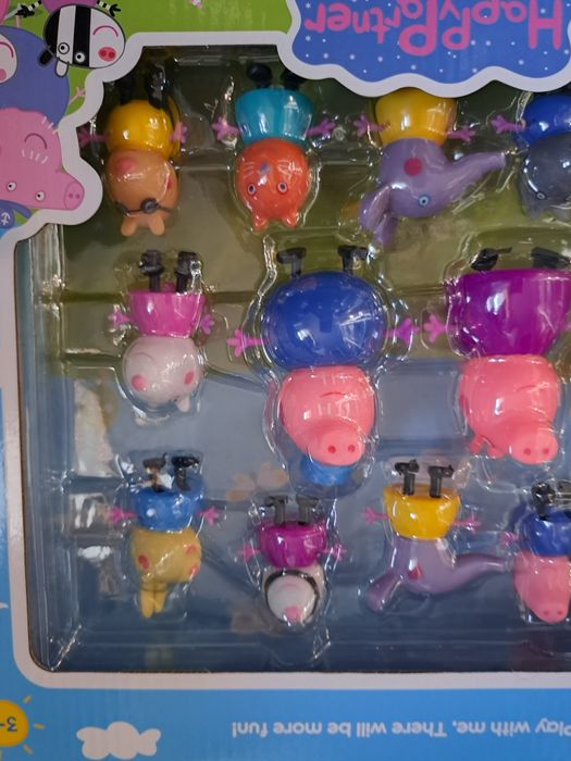 Świnka Peppa 2 duże figurki i 12 małych