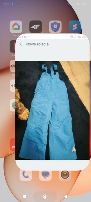 Spodnie zimowe śniegowe 98-104