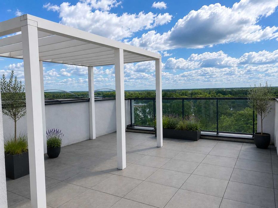 Winnica, 115 m², apartament z tarasem na dachu, widok na Wisłę!