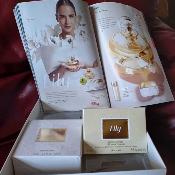 kit Lily Eau de Parfum + Creme Hidratante Acetinado Lily