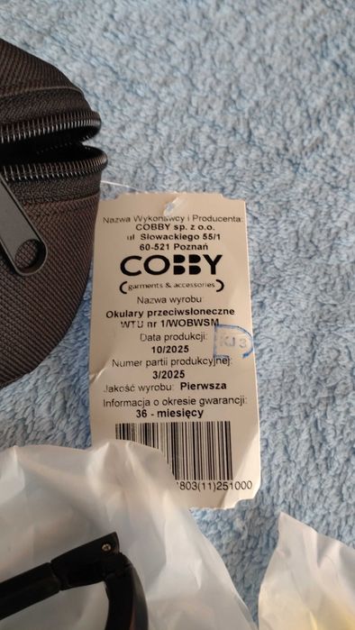 Okulary przeciwsłoneczne (taktyczne) od COBBY "Odbiór osobisty"