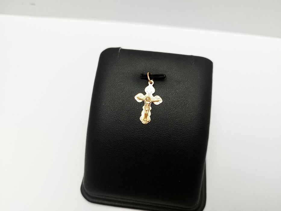 Złota Zawieszka Krzyż 0,92G P585 2,5CM | Poznań | Przymierz Na Miejscu
