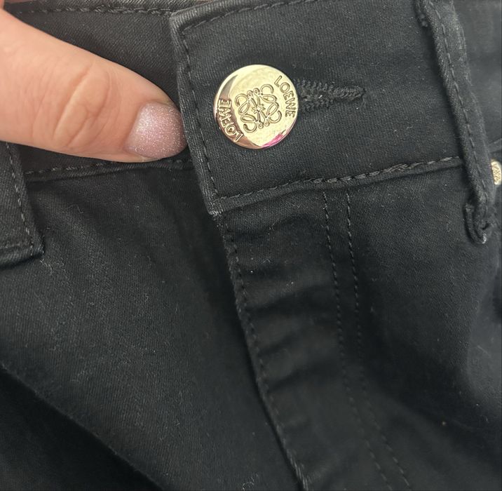 Jeansy Loewe 100% bawelna czarne XS