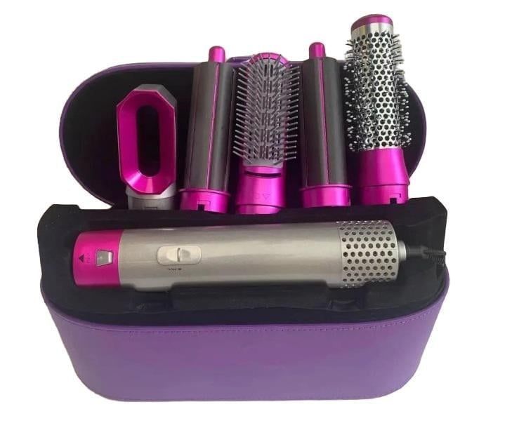 Фен-стайлер 5в1 в подарочном кейсе Фиолетовый