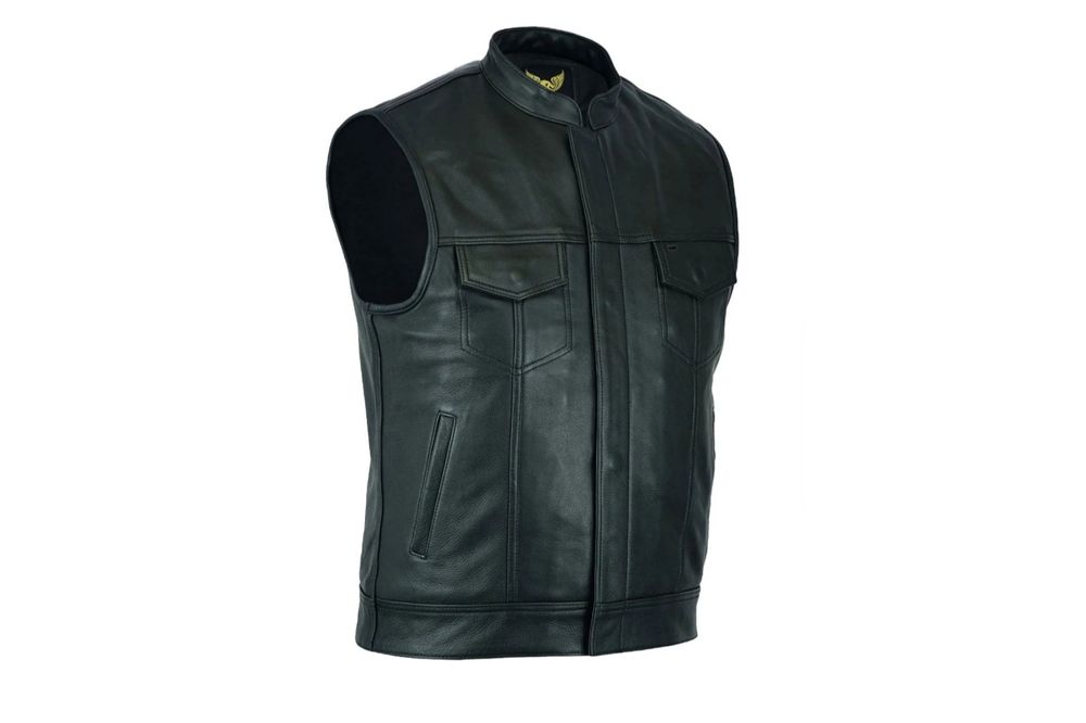 Colete Motard em Pele NOVO