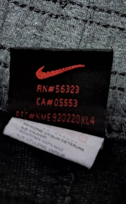 Szare Spodnie Dresy Nike Rozmiar S