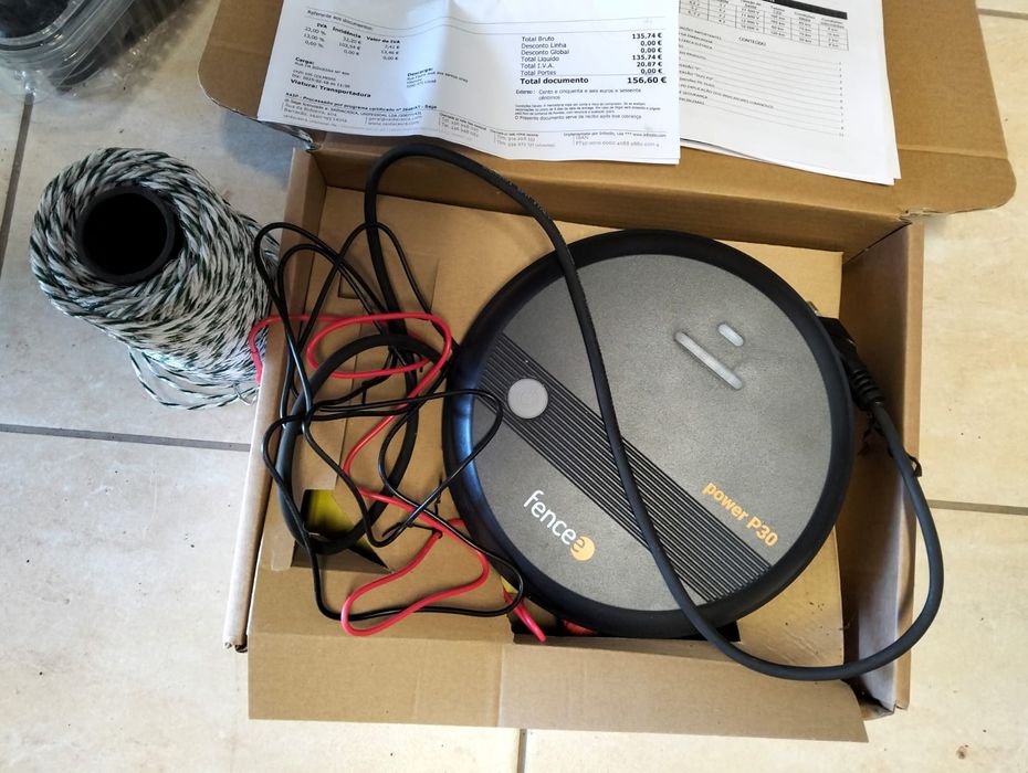 Cerca eléctrica sem uso