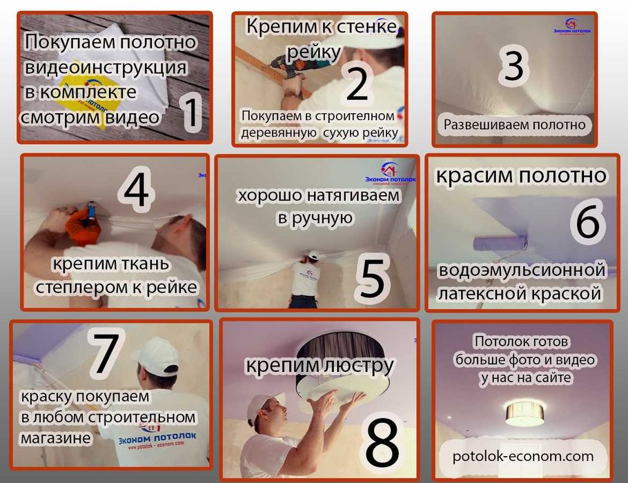 Натяжна стеля натяжные потолки тканевый окрашенный потолок