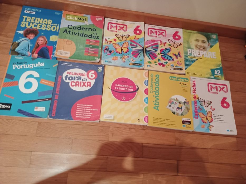 Livros/cadernos de fichas/ actividades 6ºano
