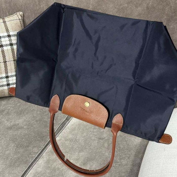 Longchamp duza torba navy blue