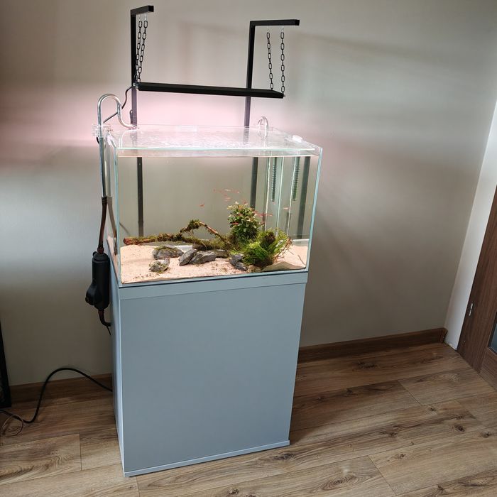 Akwarium optiwhite zestaw 96l