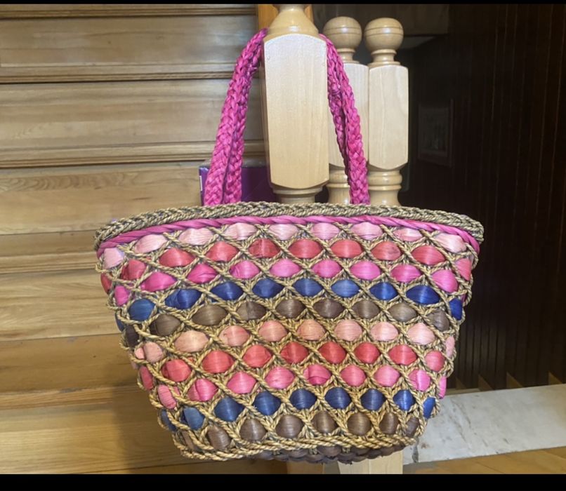 Koszyk pleciony na lato