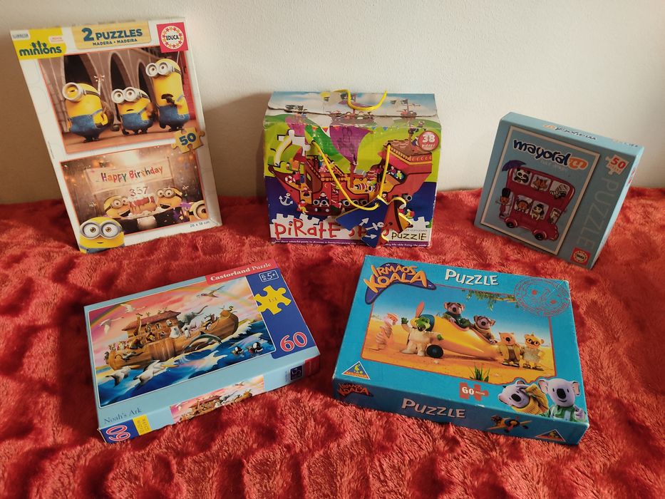 Puzzles with 38 to 500 pieces