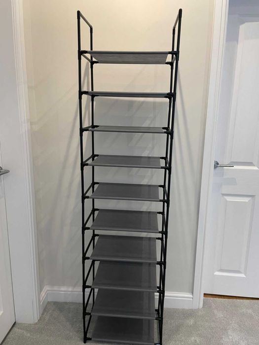 Przechowywanie dom 10 poziomów na pudełka wysokie szary