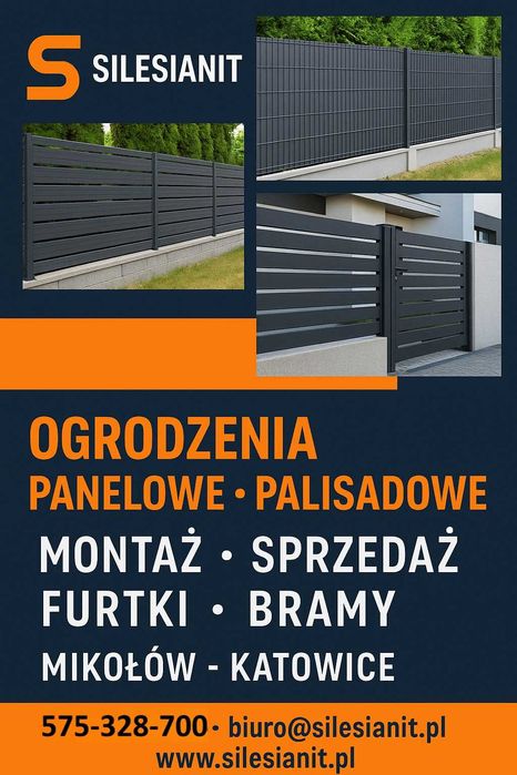 MONTAŻ/SPRZEDAŻ ogrodzeń panelowych, palisadowych - RABATY !