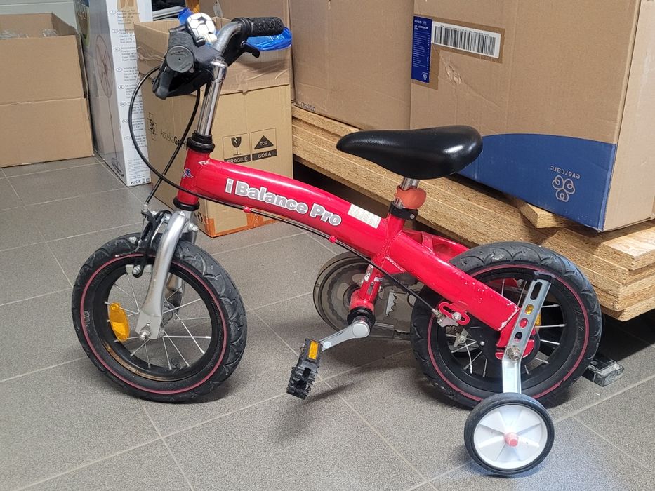 Rowerek biegowy 2w1 CZERWONY I balance pro