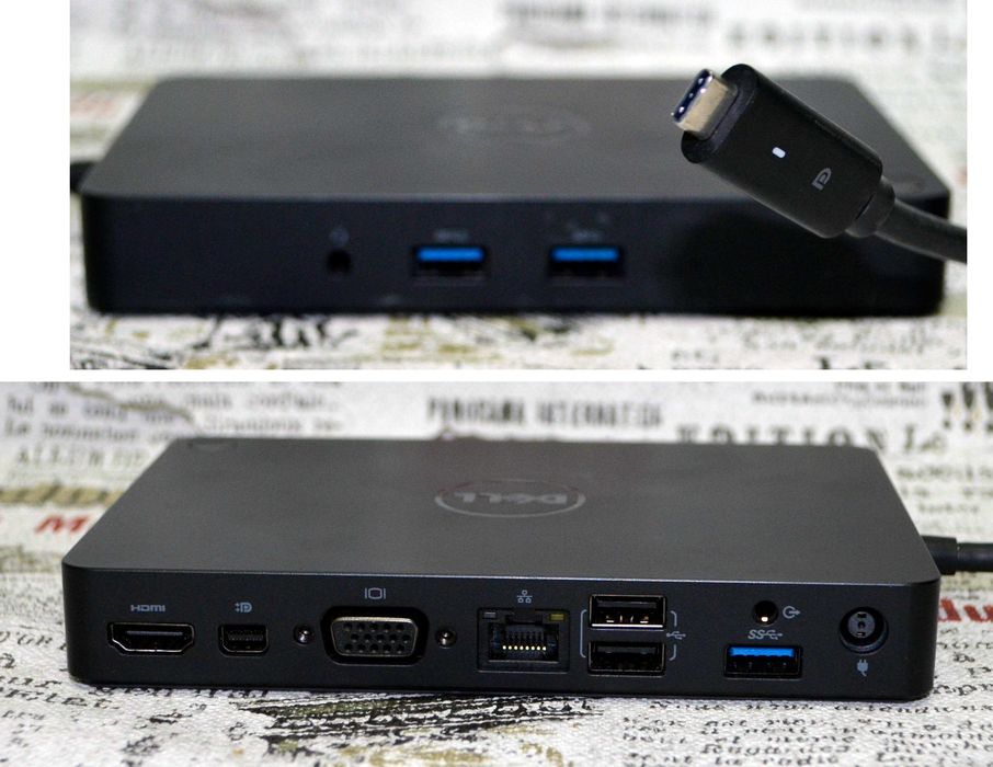 Док-станция Dell WD15:USB Type-C/VGA,miniDP, HDMI/USB 3.0/Gig Ethernet