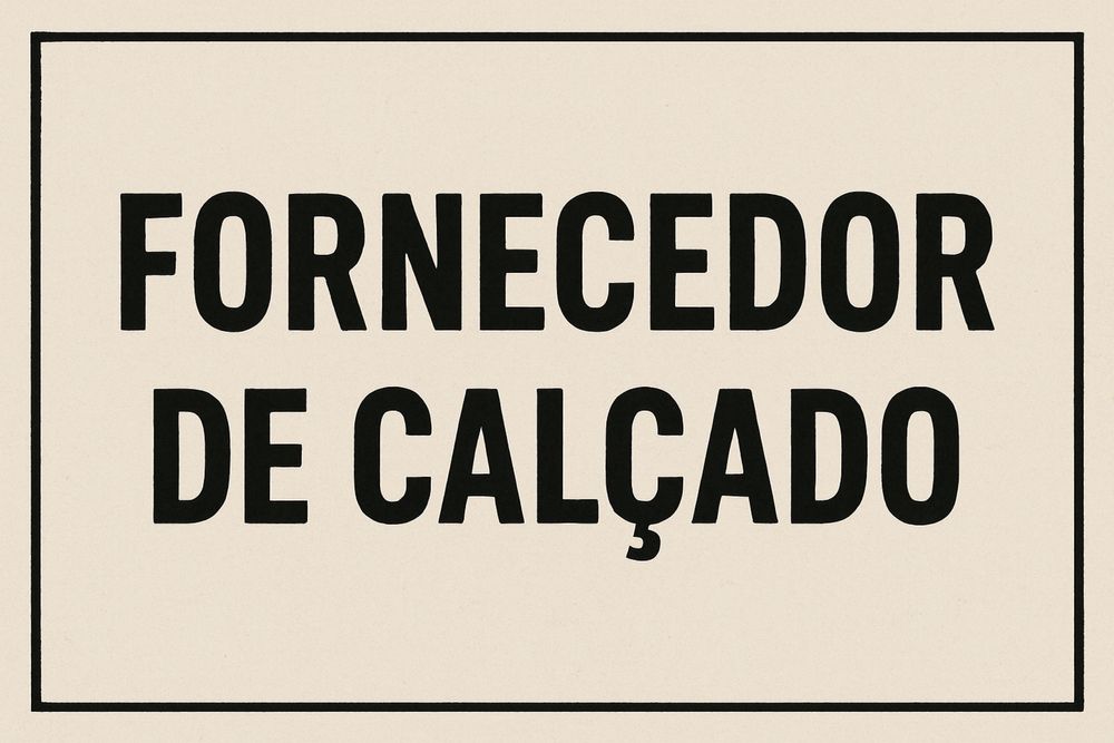 Fornecedor de calçado
