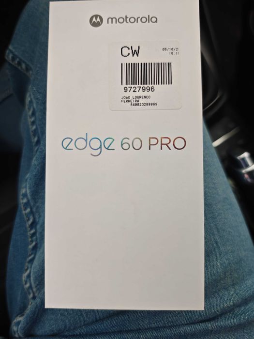 Motorola Edge 60 Pro novo na caixa a estrear.