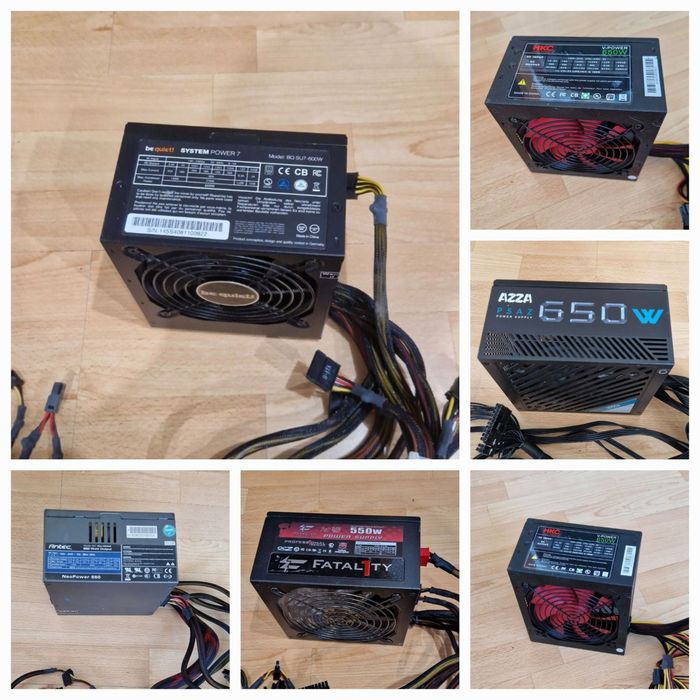 850W 750W 650W 550W 450W Якісні брендові блоки живлення Протестовані повністю робочі Стан гарний