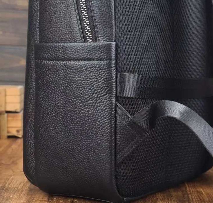 Чоловічий міський рюкзак із натуральної шкіри портфель сумка ранец 2в1