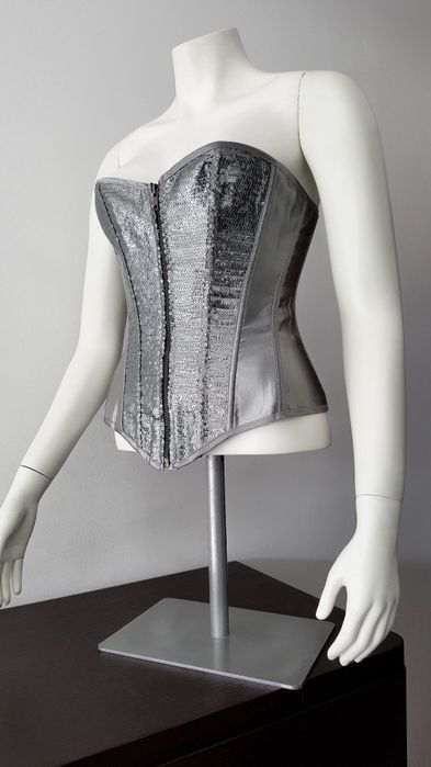Corselet Corset Corpete lantejoulas + Cuecas fio dental