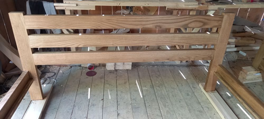 Ліжка з дуба і ясеня 180×200