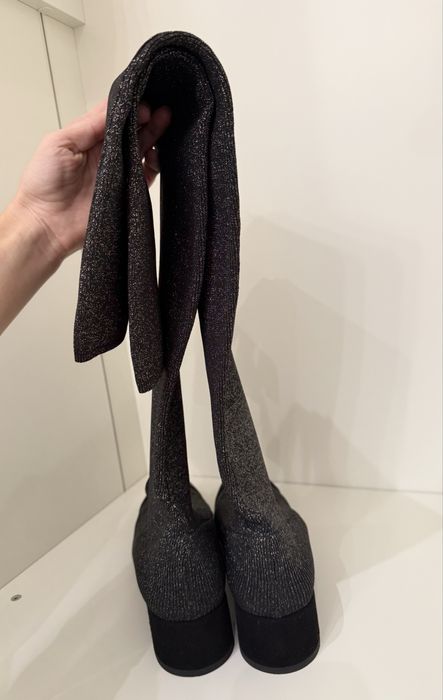 Сапоги-ботфорти з тканини Vero Cuoio