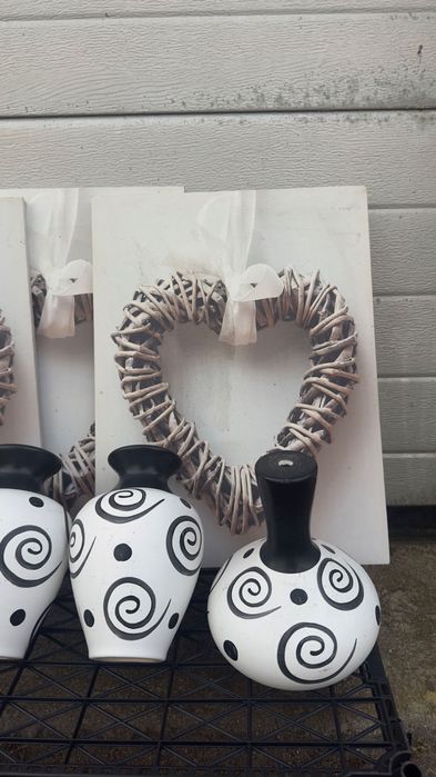 Set decorativo completo – quadros + jarras (vendo junto ou separado)