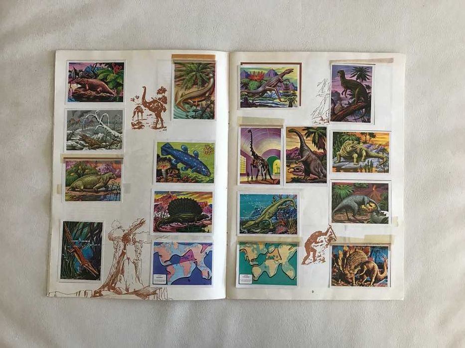 Caderneta História Homem Álbum Cromos anos 70 vintage