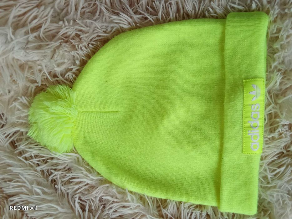 Kurtka, Softshell, przeciwdeszczowa, czapka ADIDAS, neon, gratis
