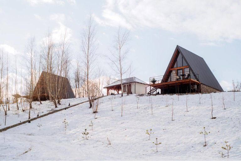 Будинок для відпочинку,  A frame Закарпаття, А-фрейм