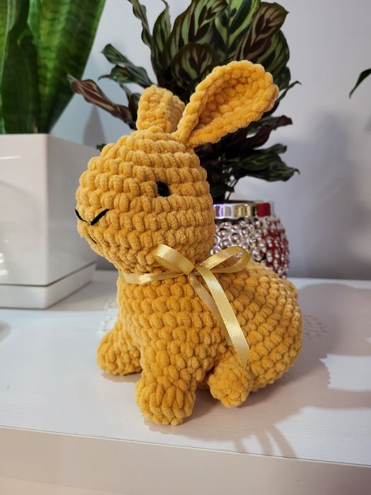 Ręcznie robione zające na szydełku!