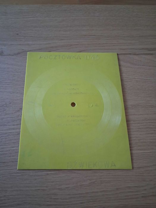Pocztówka dźwiękowa z lat 70-tych