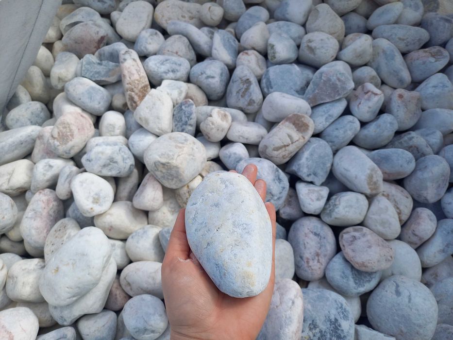 Otoczaki Janowickie kamień naturalny biały marmur gabion tona dostawa