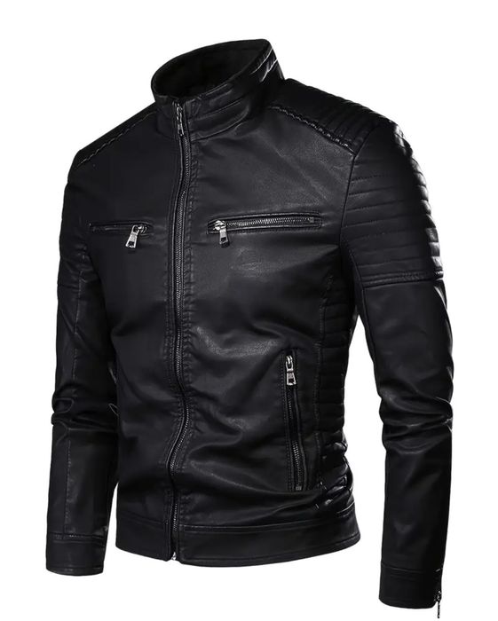 Casaco Couro Sintético Motard
