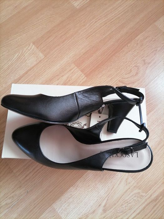 Czółenka skórzane "Lasocki" roz 39 - 26 cm. Nowe.