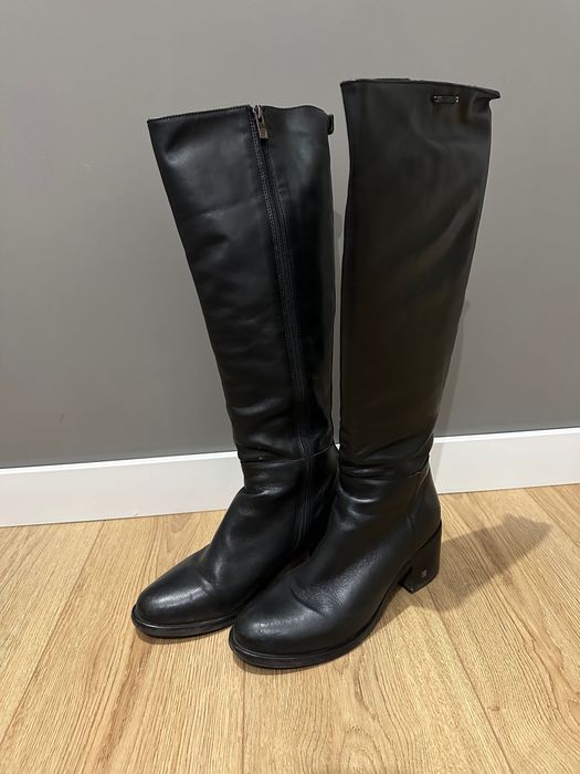 Шкіряні демісезонні чоботи