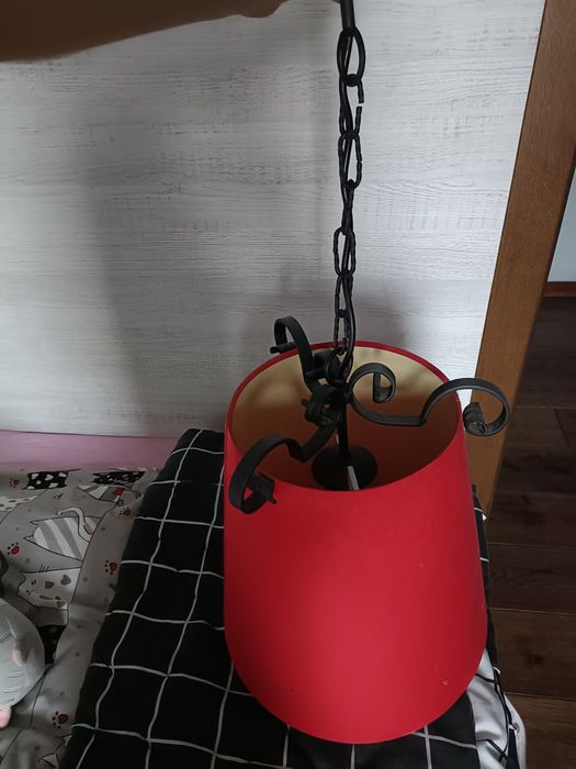 Lampa wisząca  czerwona