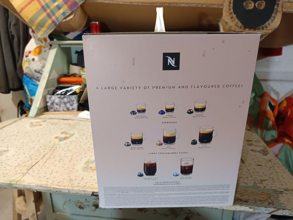 Venda nova preto e branco máquina de café expresso de bom estado