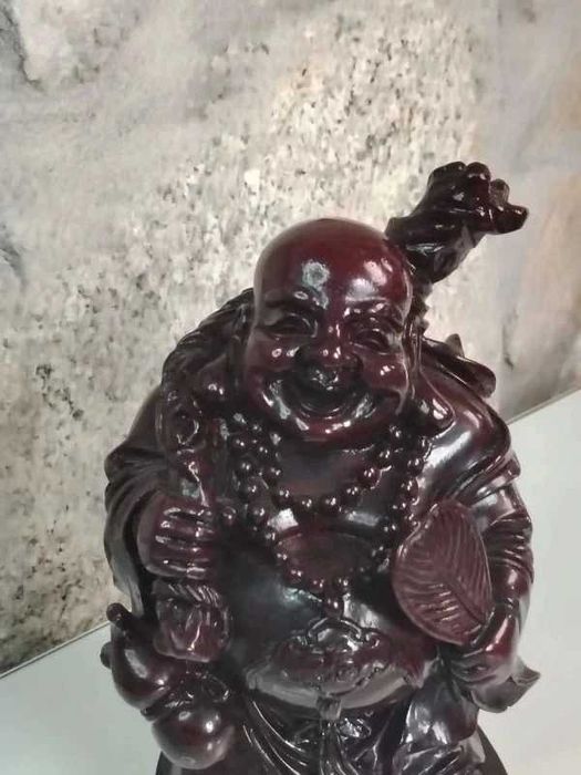 Estátua Buda Sorridente Símbolo de Prosperidade - ENVIO GRATIS