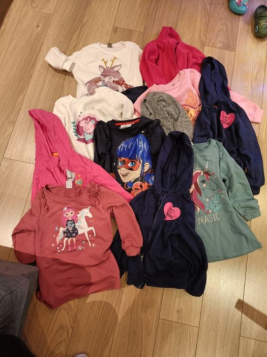 Mega paka ubrań 110/116 dziewczynka