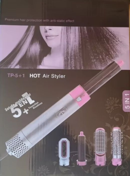 Escova de ar quente para cabelo