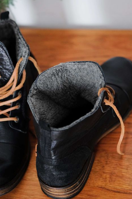 Nowe skórzane trzewiki Bullboxer r. 40 (wkładka 27 cm) ocieplane