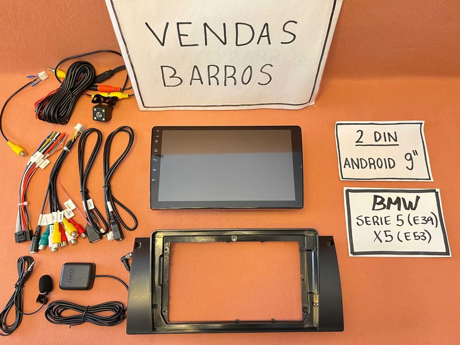 (NOVO) Rádio 2DIN BMW E39 • X5 • [4+32GB] • Android GPS • 520 E53 530