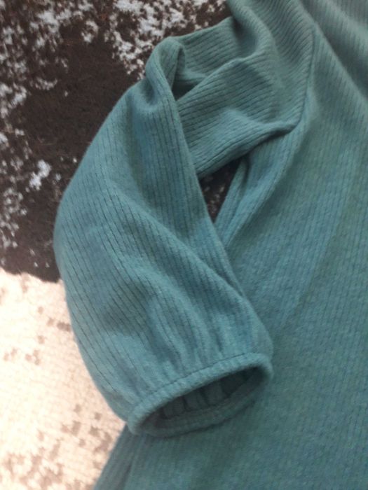 Sukienka zielona długa z paskiem S M L  nowa