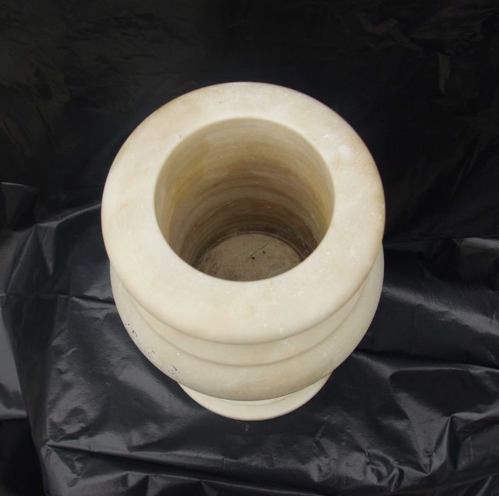 Vaso de mármore 40 cm altura