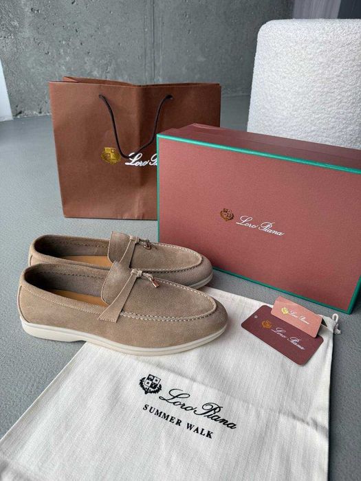 Лофери Loro Piana Loafers Beige premium u2