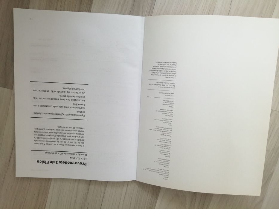 Caderno de exercícios 11°ano de Física A