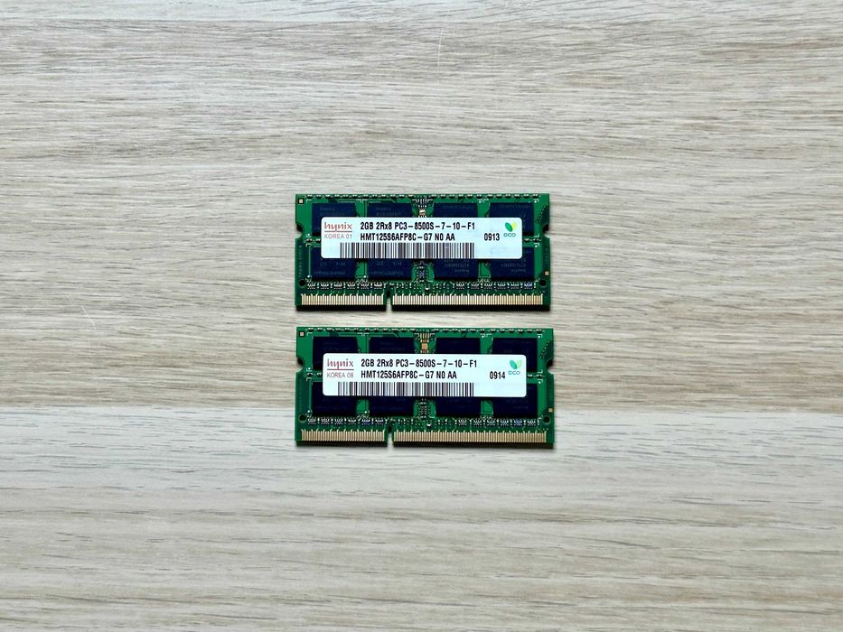 RAM Hynix 4GB DDR3 PC3 8500S 7 10 F1 (2x2GB) – sprawna, testowana